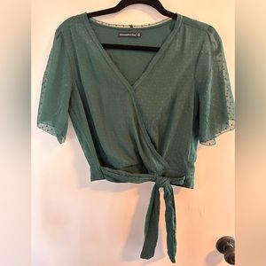 Abercrombie short sleeve flowy blouse